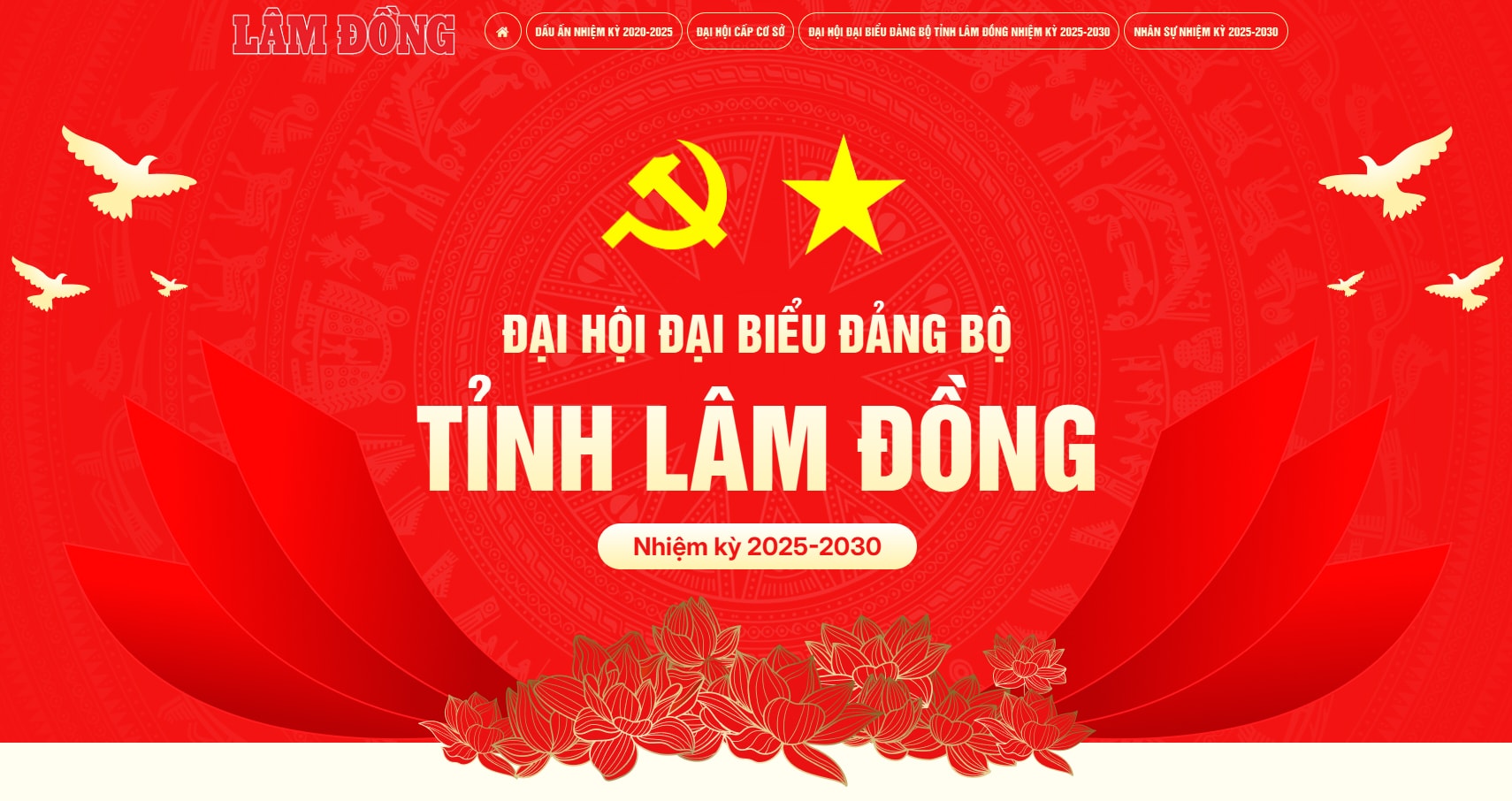 Báo và Phát thanh, Truyền hình Lâm Đồng ra mắt Trang thông tin điện tử Đại hội Đảng bộ tỉnh lần thứ I, nhiệm kỳ 2025 ‑ 2030