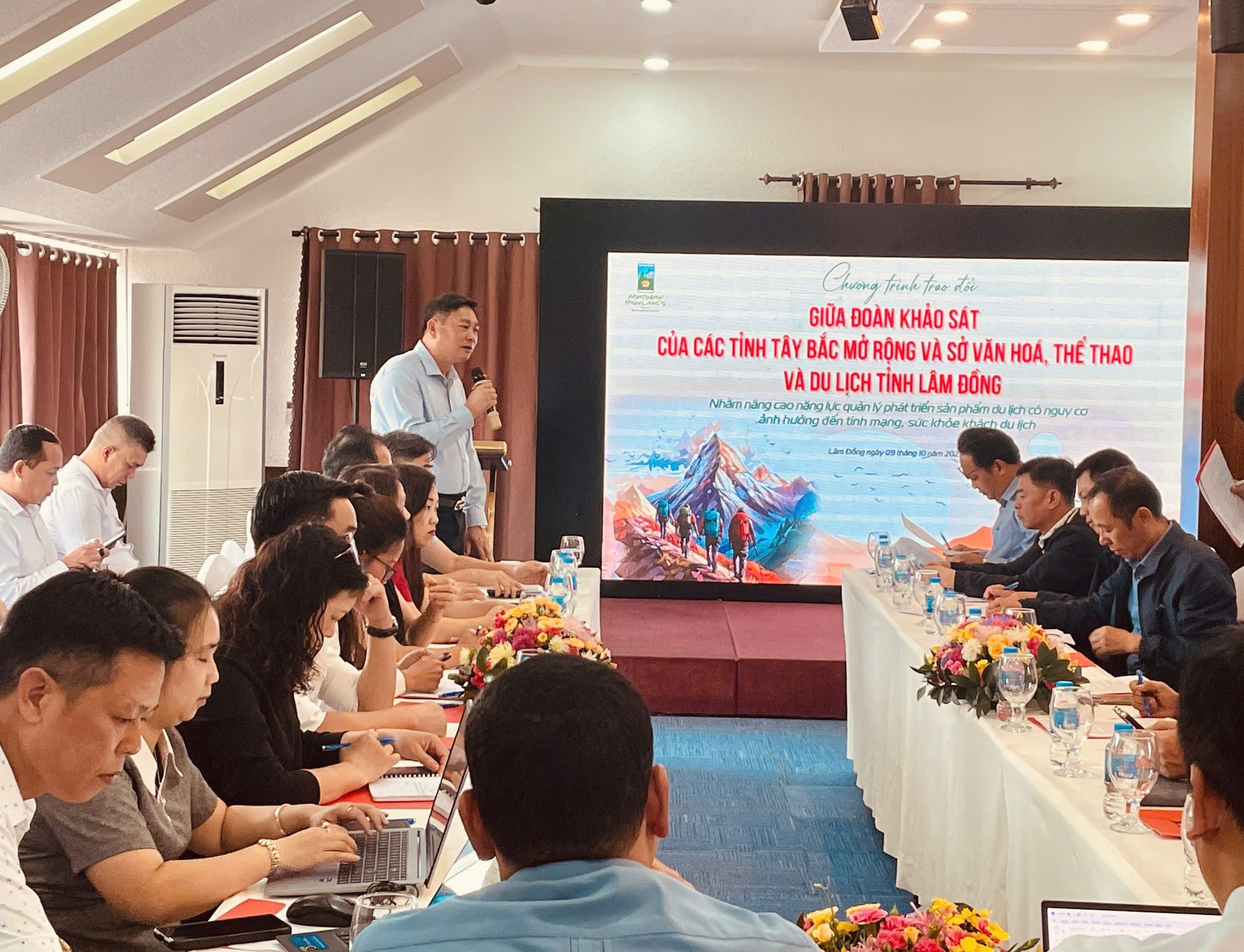 Các tỉnh phía Bắc khảo sát, trao đổi kinh nghiệm phát triển du lịch mạo hiểm tại Lâm Đồng