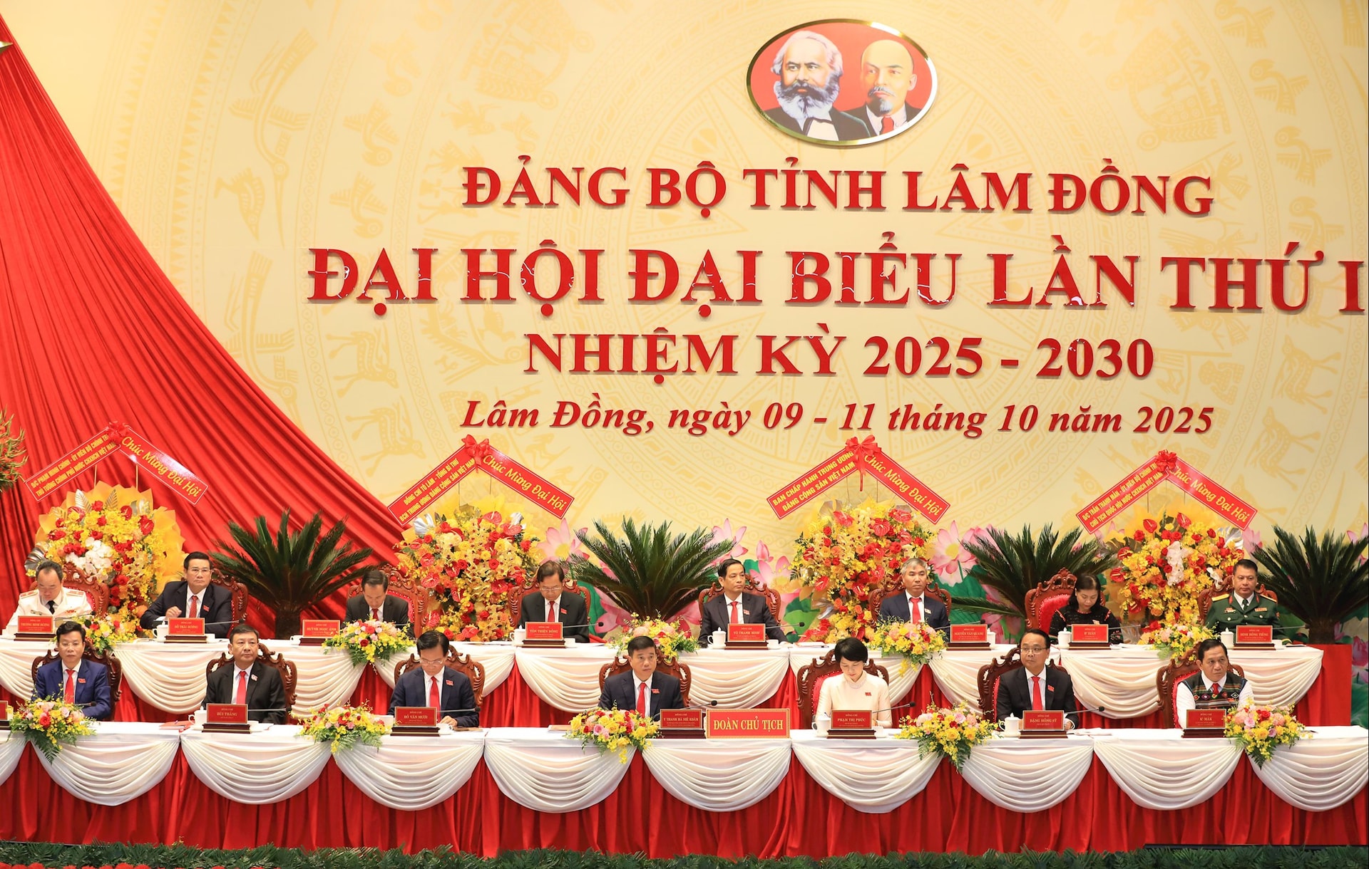 Hình ảnh Bế mạc Đại hội đại biểu Đảng bộ tỉnh Lâm Đồng lần thứ I, nhiệm kỳ 2025-2030
