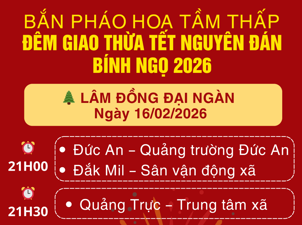 Đêm Giao thừa 2026: Pháo hoa thắp sáng Ngàn hoa – Biển xanh – Đại ngàn