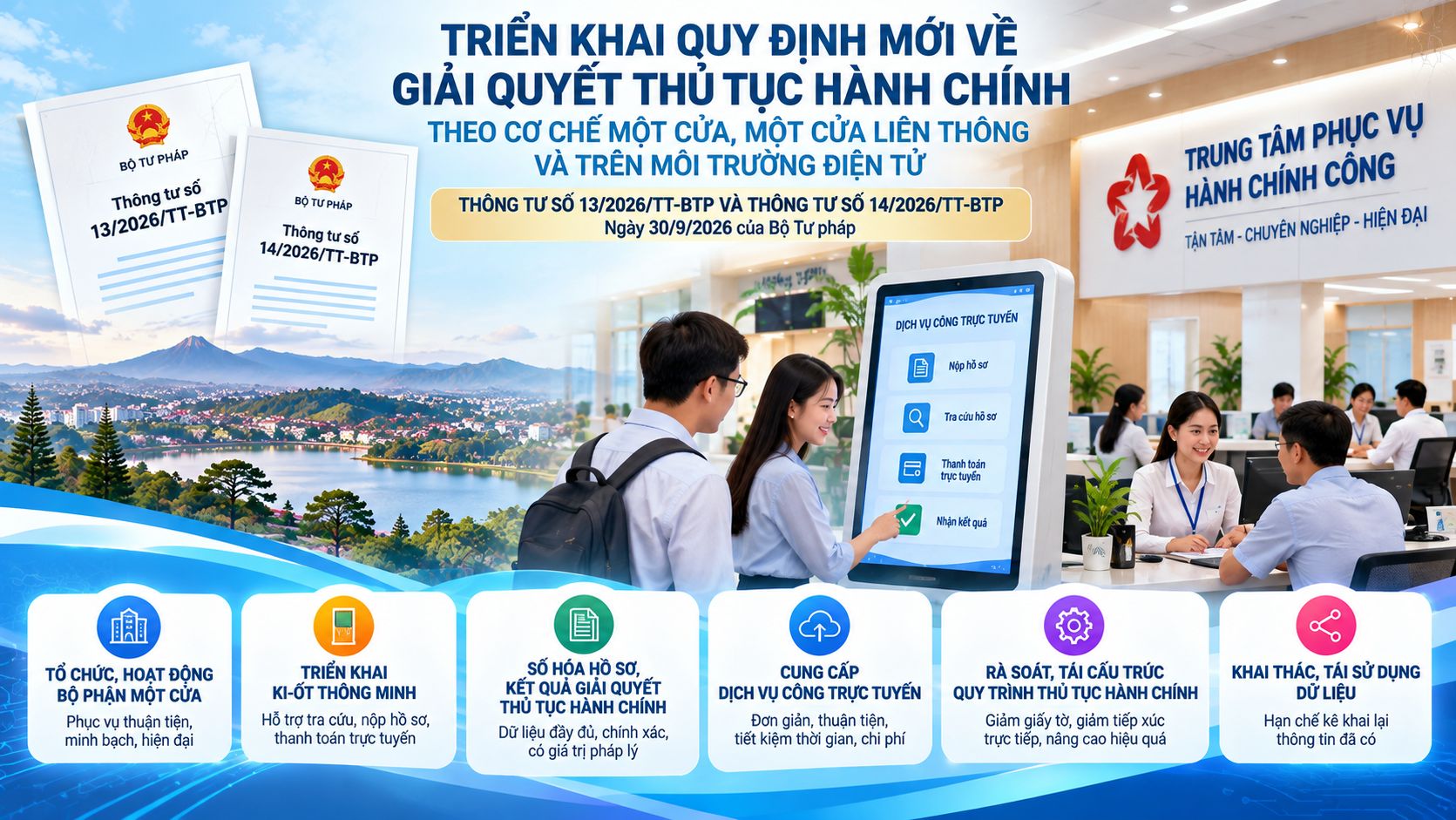 Lâm Đồng triển khai các quy định mới về giải quyết thủ tục hành chính và dịch vụ công trực tuyến