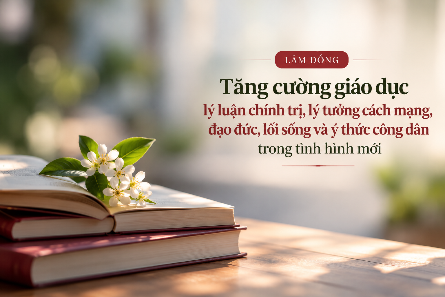 Lâm Đồng tăng cường giáo dục lý luận chính trị, lý tưởng cách mạng, đạo đức, lối sống và ý thức công dân trong tình hình mới